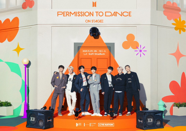 그룹 방탄소년단(BTS)의 'BTS 퍼미션 투 댄스 온 스테이지 - LA' 콘서트 포스터. /사진 제공=빅히트뮤직