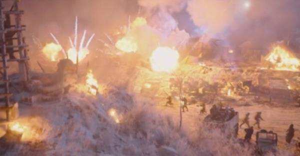 영화 장진호의 한 장면/웨이보 캡처