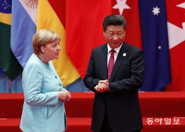 앙겔라 메르켈 독일 총리가 2016년 G20 정상회의 참석차 중국을 방문했을 때 모습. 동아일보DB