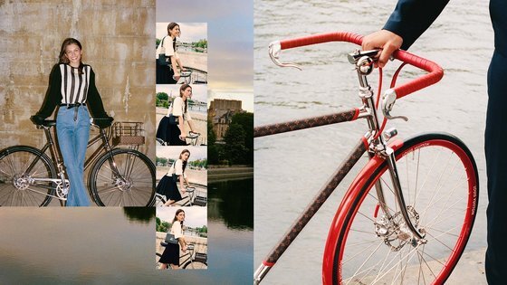 루이비통은 최근 모노그램 패턴으로 디자인한 자전거를 출시했다. 국내 가격은 3445만원이다. 사진 루이비통코리아