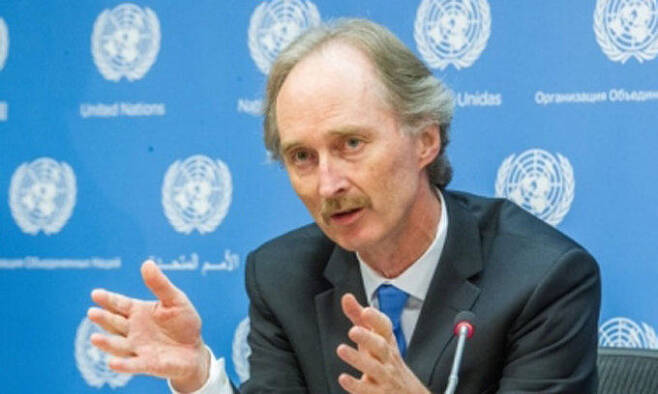 예이르 페데르센 유엔 시리아 특사. 출처=트위터