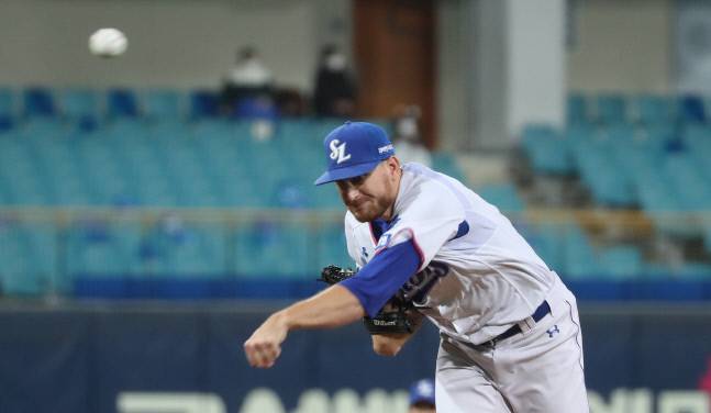 삼성 마이크 몽고메리. 대구|연합뉴스