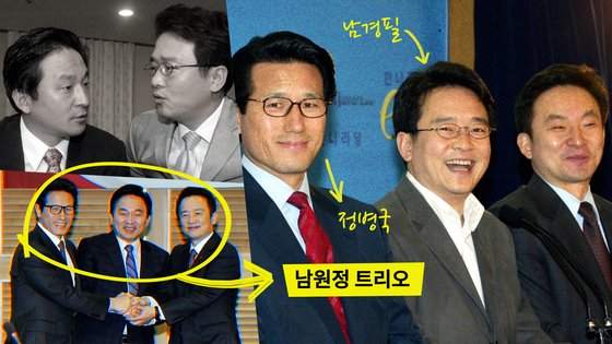 2000년대 초 원희룡, 남경필, 정병국은 '남원정' 트리오를 결성해 보수·소장개혁파로 활동했다.