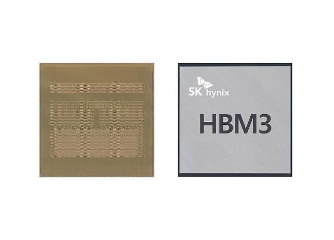 SK하이닉스가 업계 최초로 개발한 HBM3 D램. 사진=SK하이닉스