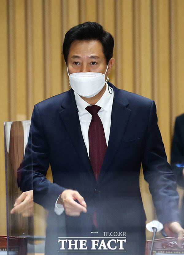 행정안전위원회 국정감사에 이어 국토교통위원회 국정감사 출석한 오세훈 서울시장.