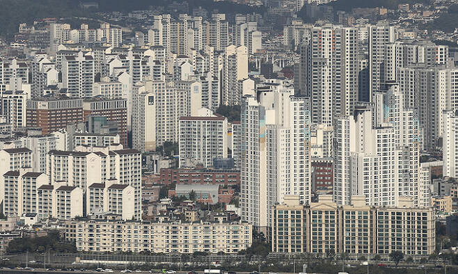 서울 도심의 아파트의 모습. 뉴시스