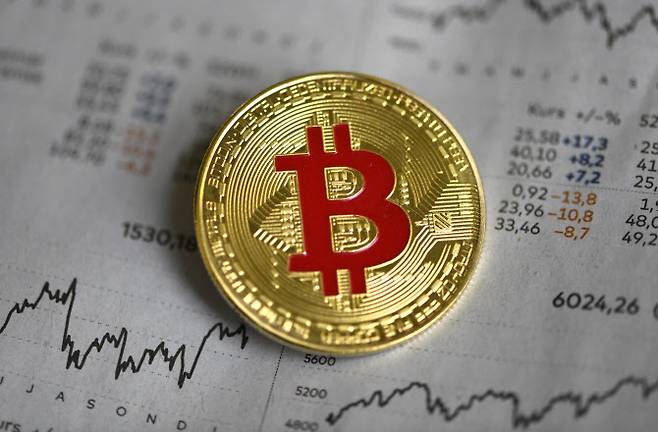 비트코인이 사상 최고가를 경신한 가운데 추가 매수를 둘러싸고 전문가들의 의견이 엇갈리고 있다. (사진= AFP)