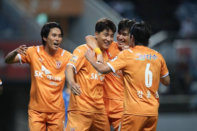 파이널A 진입을 위한 유리한 고지를 점한 제주 유나이티드. 사진=프로축구연맹