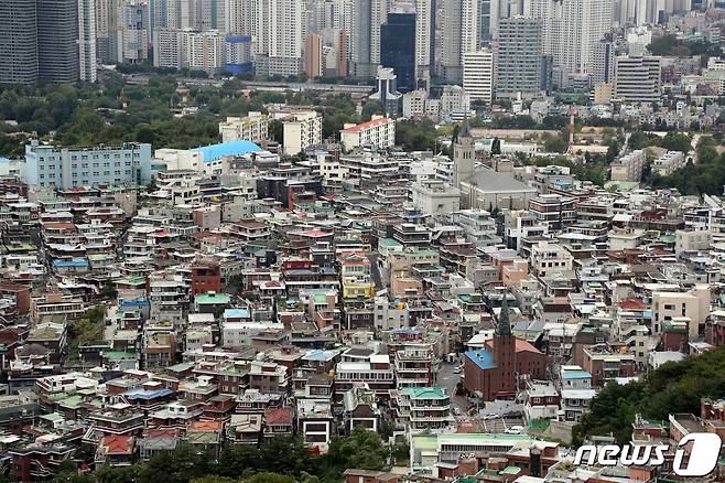 서울시내 빌라촌의 모습. 2021.9.28/뉴스1 © News1 황기선 기자