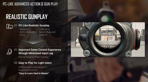 배틀그라운드: 뉴스테이트는 총기 액션성을 극대화했다.