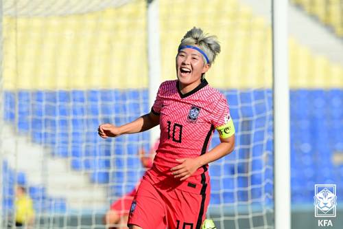 지소연은 이날도 주장완장을 찬다. 사진= KFA 제공
