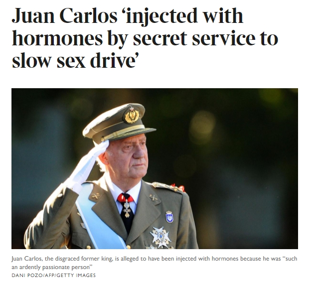 후안 카를로스 1세 스페인 전 국왕과 관련한 영국 더타임스 기사 캡쳐