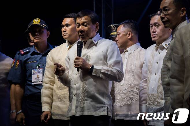 로두리고 두테르테 필리핀 대통령이 2017년 '마약과의 전쟁'을 계속 추진할 것이라 밝혔다. © AFP=뉴스1 © News1 우동명 기자