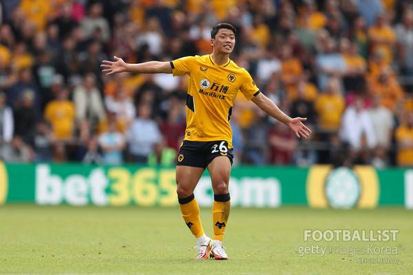 황희찬(울버햄턴원더러스). 게티이미지코리아