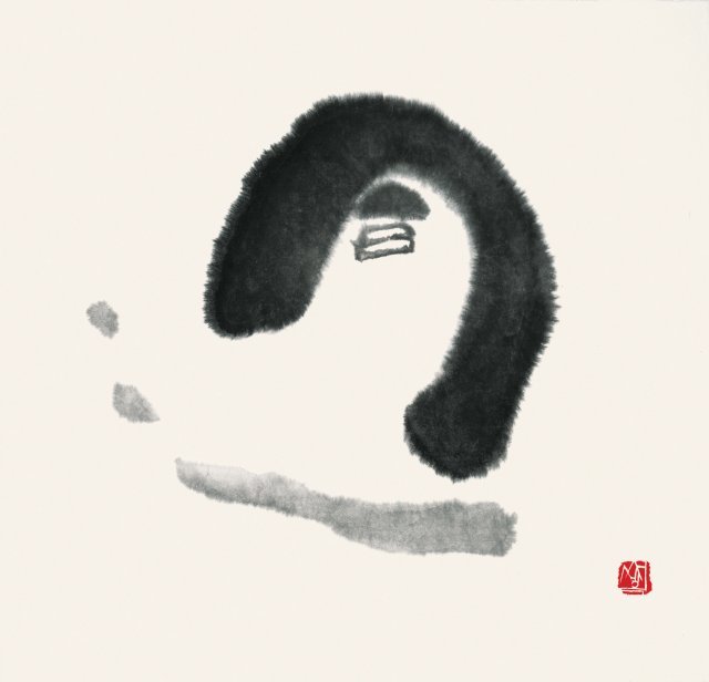 산정 서세옥이 서울 성북동에 살며 그린 작품 ‘동네’(1978년). 집을 둘러싼 소나무숲과 성북천 등 아늑하게 자리한 성북동을 표현했다. 성북구립미술관 제공