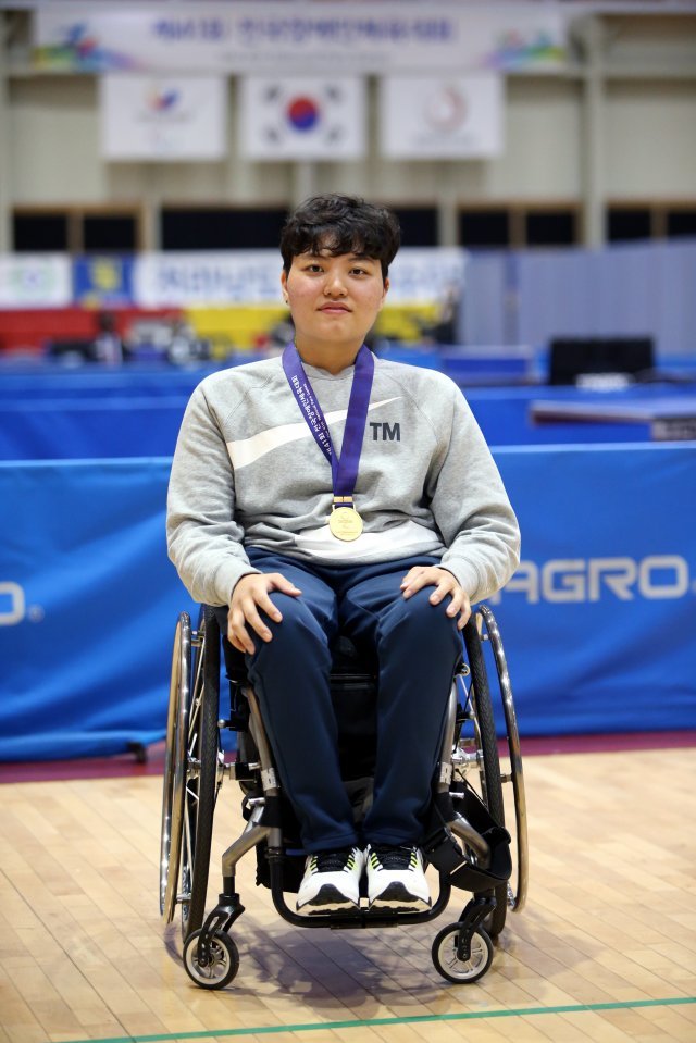 제41회 전국장애인체육대회 최우수선수(MVP) 윤지유. 대한장애인체육회 제공