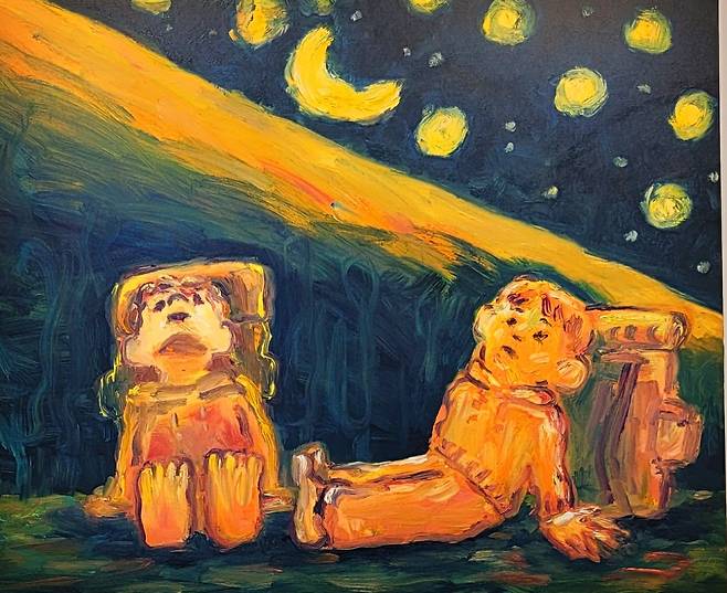 2021키아프에서 콰야 그림 / 직접 촬영