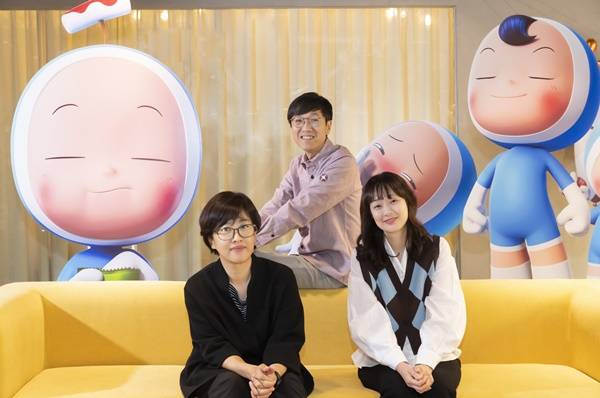 이상엽 감독, 송재정, 김윤주 작가 / 사진=티빙 제공