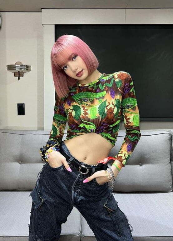 Group BLACKPINK member Lisa showed off her hip charm with Horny Family.Lisa posted several photos on her Instagram page on Wednesday.In the photo, Lisa posed in a unique design croppie, and Lisas figure, like the main character in a SF movie, caught her eye.Especially, Horny Family showed off her body without a slight body and impressed her.Lisa released her first solo album, LALISA last fall.