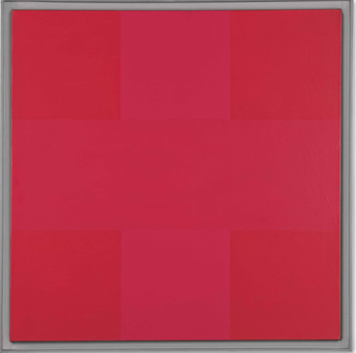 라인하르트의 ‘추상화, 레드(1953년 작)’. 개인 소장