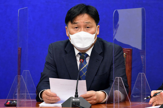 김영진 더불어민주당 신임 사무총장. 2021.4.12/뉴스1 © News1