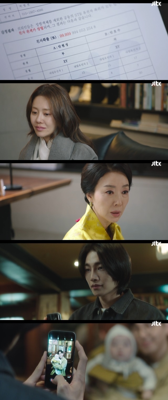Kim Dong-ha was the paternity of Choi Won-young, but Jae-young Kims obsession continued.In the 13th episode of JTBCs Drama The Person Who Resembls You (playplayed by Yu Bora and directed by Lim Hyun-wook), which was broadcast on November 24, the results of An Lake (played by Kim Dong-ha)s paternity test were revealed.Park Young-sun (Kim Bo-yeon) questioned An Lakes paternity on the fact that Seo Woo-jae (Jae-young Kim) signed his guardian at the time of his birth.Park Young-sun called Jung Hee-joo (Ko Hyun-jung) and sat down in front of him and tried to examine the saliva of An Lake.The result was revealed immediately the next day: the reversal was that An Lake, unlike his worries, was the paternity of Ahn Hyun-sung (Choi Won-young), not the son of Seo Woo-jae.And it was implied through various lines that Ahn Hyun-sung already knew this fact.First, Park Young-sun chased himself who tried to test his paternity and said that Ahn Hyun-sung was Lake is my son with confidence. Have you done it already?After the test results, Jung Hee-joos friend Lee Dong-mi (Park Sung-yeon) revealed to Jung Hee-joo that Your mother-in-law, who was inspected by her paternity, is gross, but your husband did it again. Jung Hee-joo was relieved that Ahns father, who even doubted himself, was revealed to be Ahn Hyun-sung.In the meantime, during the past Irish cohabitation, Seo Woo Jae seemed to be a son of who An Lake is to Jung Hee-joo.  (Lake is my son).Lake I raised it, he said.