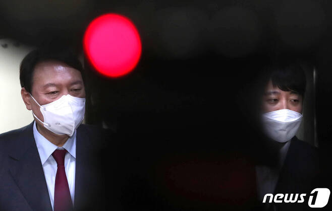 이준석 국민의힘 대표와 윤석열 대선후보. © News1 구윤성 기자