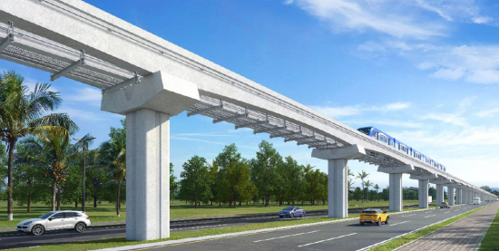 파나마 초대형 메트로 3호선 공사.