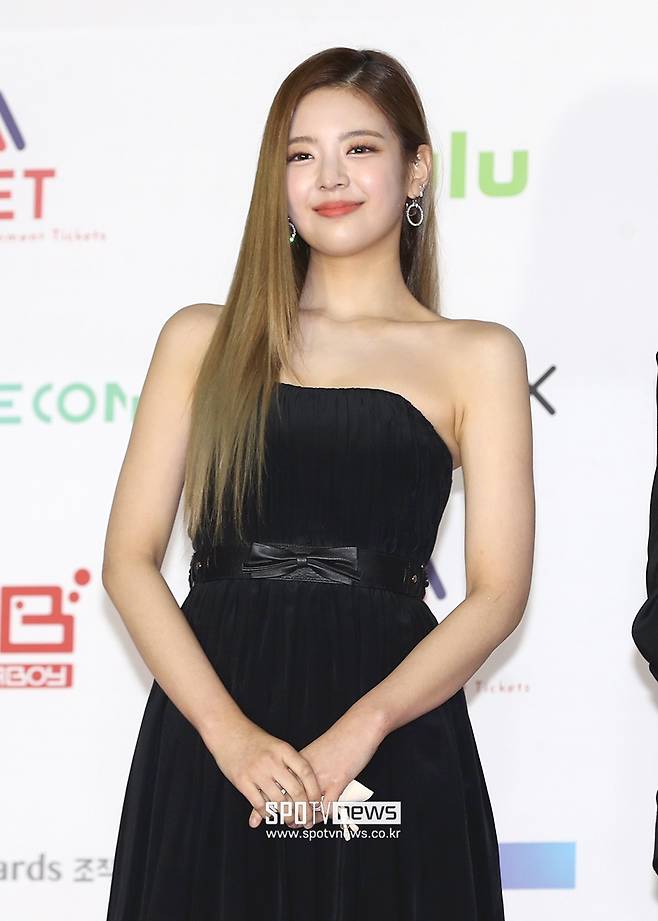 2021 Asian Artist Awards (2021 Asia Artist Awards, AAA) red carpet event was held at KBS Arena in Hwagok-dong, Gangseo-gu, Seoul on the afternoon of the 2nd.ITZY Lia poses.