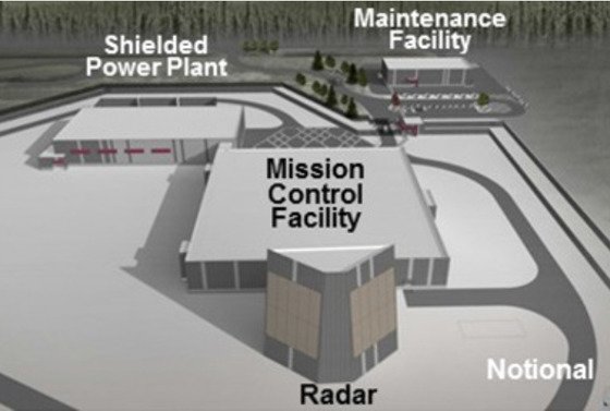 미국 미사일방어청(MDA)가 알래스카에 설치한 장거리식별 레이더(LRDR) 개념도의 모습. [사진 MDA]