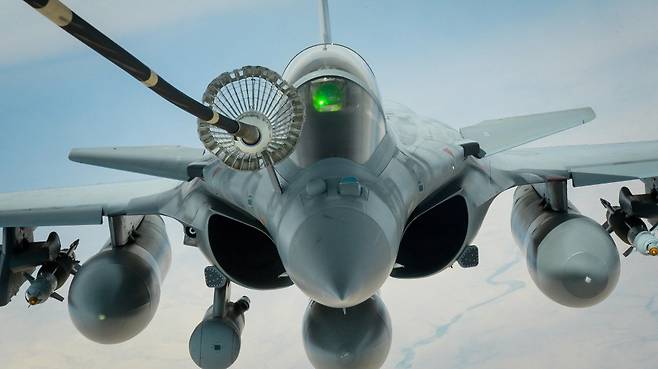 라팔은 F-22나 F-35 스텔스 전투기와 달리 세미스텔스 전투기로 분류하기도 한다. 사진=위키피디아