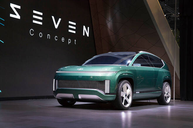 현대자동차가 LA 오토쇼에서 세븐 콘셉트카를 공개했다. /사진제공=현대차