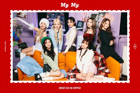Valance Stone Purple Kiss (PURPLE KISS) released Winter Songs concept photo for the first time after debut.Purple Kiss showed the concept photo of the digital single My My through the official SNS at 0:00 on the 12th.Purple Kiss in the photo showed off a lovely visual with colorful costumes and makeup reminiscent of Christmas party.In a cheerful atmosphere, the members huddled around the sofa and showed off their seven-color personality.Purple Kiss will release her first winter song My My on the 18th.My My is expected to be a special gift for fans as it is the first season song of Purple Kiss.Purple Kiss proved his outstanding vocals and performance skills with debut in March of this year, as well as all members participated in the album work and got the balance stone modifier.Furthermore, Purple Kiss will challenge Christmas with a good carol through this My My and show a wide musical spectrum once again.My My will be released on various soundtrack sites at 6 pm on the 18th.