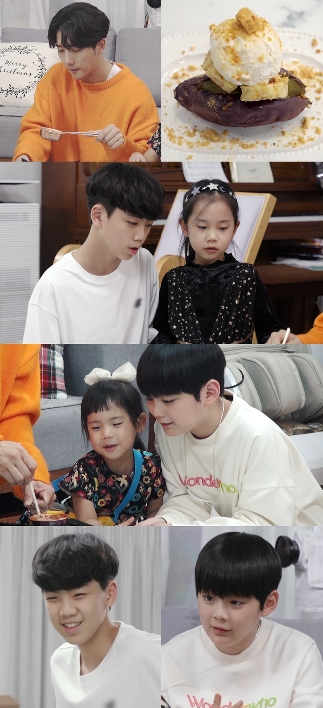 Ki Tae-youngs daughter and Ryu Jinson meetThe results of the last menu showdown in 2021 will be released on KBS 2TV Stars Top Recipe at Fun-Staurant, which will be broadcast on December 24th, for a Christmas special.Among them, Rohee X Laurin Father Ki Tae-young invites the Chan-hyung X Chanho brothers, son of his neighbors cousin Ryu Jin, who is a resident of the same apartment.Sweet Father Ki Tae-young is expected to have a special menu prepared for Christmas parties for children, as well as a cute Kemi of Loro sisters and Chan Chan brothers.Chan-hyung and Chan-ho are two sons of actor Ryu Jin, and Ki Tae-young family lives in an apartment together.The second Chanho came to the house of Ki Tae-young last time and collected a big topic with cute Kemi with Laurin.This time, not only Chanho but also his brother Chan-hyung appeared together, and Chain Reaction, which was twice as welcome Stars Top Recipe at Fun-Staurant studio, also burst out.Especially, it was the storm growth of the Chan Chan brothers that caught the eye.Stars Top Recipe at Fun-Staurant family members were surprised to see the warm-hearted brother who grew up as a good-looking child with a good manners as well as a tall, distinctive figure that resembled Father, and was surprised to say that he was Father much like, he was very big, he grew up too cool.Chanho showed his affectionate brother again this time, taking the youngest Laurin.My older brother Chan-hyung also listened to Rohee and Lorins sisters and gave Chain reaction and gave my sisters a pretty look.In the praise of the younger brothers who care for their younger siblings, Stars Top Recipe at Fun-Staurant family praised them as How are children so good and too good brothers.Thanks to his affectionate brothers, Rohee and Laurin showed a tension up to the usual level.The Stars Top Recipe at Fun-Staurant studio is the back door of the cute Kemi of the sisters and brothers.