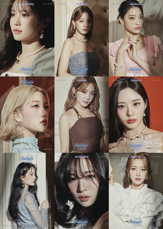 Fromis 9 (Lee Sae Rom, Song Ha-young, Jang Kyu Ri, Park Ji-won, Roh Ji-sun, Lee Seo-yeon, Lee Chae-young, Lee Na-gyung, Baek Ji-heon) is a mini-fourth album, Midnight Gu, which is scheduled to be released on the 17th through official SNS from 0:00 today (on the 3rd) The release of the official photo Before Midnight version of est (Midnight guest) sequentially raised expectations for a comeback.The released Before Midnight version of the official photo can feel the visuals of the more luxurious and mature Fromis 9.Song Ha-young and Lee Seo-yeon gaze somewhere with deepened eyes, while Lee Na-gyung and Lee Sae Rom boasted the visuals of the extreme and focused their attention.Roh Ji-sun also showed off the atmosphere, and Park Ji-won and Lee Chae-young looked at the front and revealed a unique aura.Jang Kyu Ri presented visuals like movie posters, and Baek Ji Heon showed off elegant Feelings with rich lace and ribbon.In addition, unit official photo can feel the Fromis 9 of different moods full of grace from innocence.Especially, the last public group official photo focuses attention on the space reminiscent of the temple and the appearance of Fromis 9 standing under the chandelier.While giving Feelings, which is like seeing nine goddesses, I am curious about what story and music will be presented by Fromis 9, who is expecting only with the public photo release, with the mini 4th album Midnight Guest.The Fromis 9, which achieved remarkable growth, including the first music broadcast since its debut, released its title songs WE GO (Woong Go) and Talk & Talk (Tok & Talk) last year, has confirmed its high-speed comeback with the mini 4th album Midnight Guest in about four months, drawing attention to the remarkable record that will be written along with the next days move this year.On the other hand, Fromis 9 is about to release the mini 4th album Midnight Guest on the 17th.PHOTOS: PLEDIS Entertainment