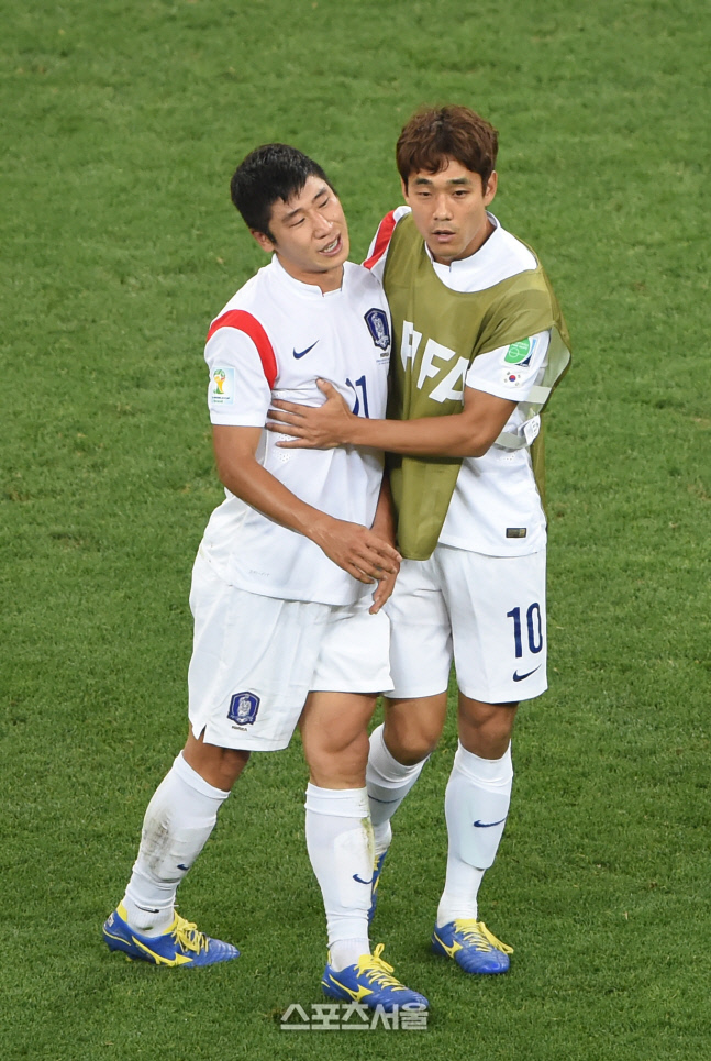축구대표팀 시절 이근호(왼쪽)와 박주영. 박진업기자 upandup@sportsseoul.com