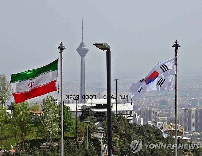 한국과 이란 국기 [촬영 이승민]