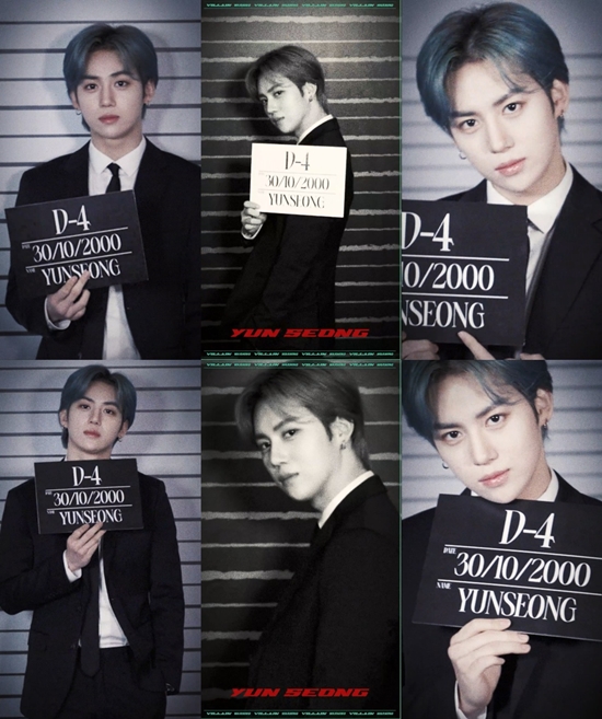 Woollim Entertainment, a subsidiary company, released a new D-Day (D-DAY) image and video of its third mini album Villain (Cha Jun-ho, Hwang Yoon-sung, Kim Dong-yoon, Lee Hyo-hyeop, Joo Chang-wook, Alex, and Kim Min-seo) on the official SNS and YouTube channel at 0:00 on the 13th.Hwang Yoon-sung, the main character of the fourth D-Day image, showed off his complete appearance in a sophisticated black suit.In addition, Hwang Yoon-sungs version of the D-4, the remaining period until the comeback, and his birth date, English name, raised the expectation of dripins comeback.The D-Day video showed Hwang taking a mug shot (a face photo to identify the offender). Hwang Yoon-sung focused his attention with a chic aura with a relaxed smile.Billon is an album filled with intense energy of dripin, which became a dark hero.Dripin is expected to explode his passion for racing toward his goal with the album and the title song Billon of the same name.Dripins third mini album Billon will be available on various soundtrack sites at 6 pm on the 17th.Photo: Woollim Entertainment