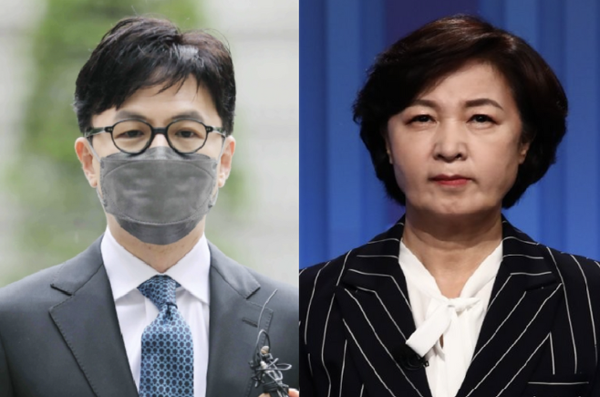 (왼쪽부터) 한동훈 검사장과 추미애 전 법무부 장관 / 사진=연합뉴스