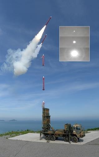 한국형 패트리엇 '천궁-Ⅱ'  천궁-Ⅱ 발사 장면 [방위사업청 제공. 재판매 및 DB 금지]