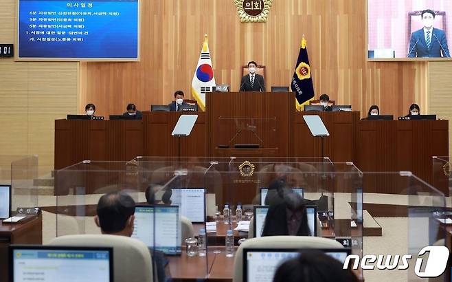 세종시의회 임시회 전경. (자료사진) © 뉴스1