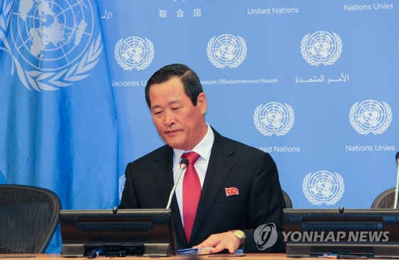North Korean envoy to the United Nations Kim Song, in this file photo dated May 21, 2019. [YONHAP]