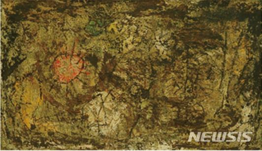 [서울=뉴시스]박수근 작품A, 패널에 유화_14.5x23.7cm_1964. ©박수근 연구소