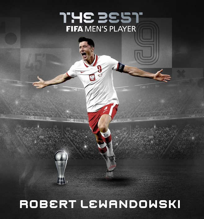 ▲ 레반도프스키가 FIFA 올해의 선수상을 수상했다