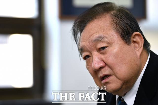 정 전 고문은 이재명 후보의 정치 지향이 김대중 전 대통령의 정치철학, 가치와 닮아 있다고 말했다. /남윤호 기자