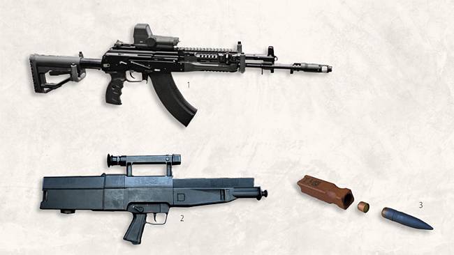 1. 2018년부터 일선에 배치된러시아군의 AK-15. 1947년에 탄생한 AK-47의 개량형이다. 그만큼 소총은 변화가 더딘 무기다.2. 외형만으로도 차이를 느낄 수 있는 G11 소총은 첨단기술이 적용된 미래 지향적 소총이었다. 하지만 양산에는 실패했다.3. G11과 함께 개발된 DM11탄. 하지만 가격이 기존 소총탄의 30배에 이를 정도로 비쌌다. 이는 G11이 실패로 막을 내린이유 중 하나가 되었다. 사진 위키피디아