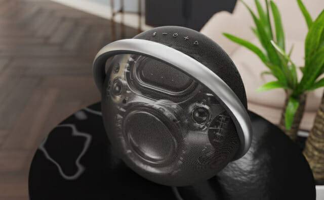 오닉스 스튜디오7의 120 mm의 대형 우퍼는 베이스 사운드를 담당하고, 양쪽의 25mm 고해상도 듀얼 트위터가 적용돼 스테레오 사운드를 지원한다.(사진=하만카돈)