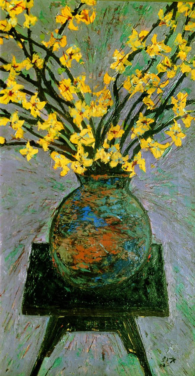 이대원, ‘개나리’, 1960. 개인소장.