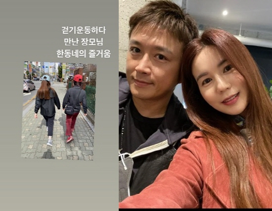 Pregnancy actor Park Si-eun has revealed his current state of exercise.On Thursday, Jin Tae-hyun posted a photo on Instagram with an article entitled My mother-in-law I met while walking. The joy of a neighborhood.The photo shows his wife Park Si-eun and his mother-in-law, both of whom are walking down the street in comfortable clothes.The Jin Tae-hyun Park Si-eun couple were recently congratulated for their news of pregnancy.Photo: Jin Tae-hyun Instagram