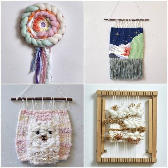 위빙은 세로로 거는 실인 경사에 가로로 거는 실인 위사를 합해서 면을 만든다는 원리만 이해하면 쉽게 할 수 있다. 특히 위사의 경우 실이 아닌 리본이나 나뭇가지, 꽃 등도 쓸 수 있다. 기본 기법인 평직이 익숙해지면 다양한 소재의 실을 써서 무늬를 넣을 수도 있다.